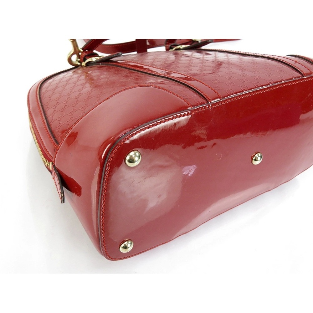 Gucci Glossy Red Satchel Bag - Picture 5 of 16
